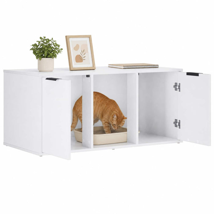 Mobilier pentru pisici Alb 100 x 49 x 45 cm Lemn prelucrat WALTI
