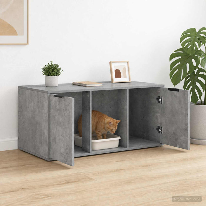 Mobilier pentru pisici Gri Beton 100 x 49 x 45 cm WALTI