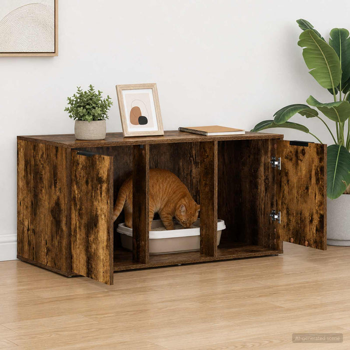 Mobilier pentru pisici Stejar fumuriu 100 x 49 x 45 cm WALTI