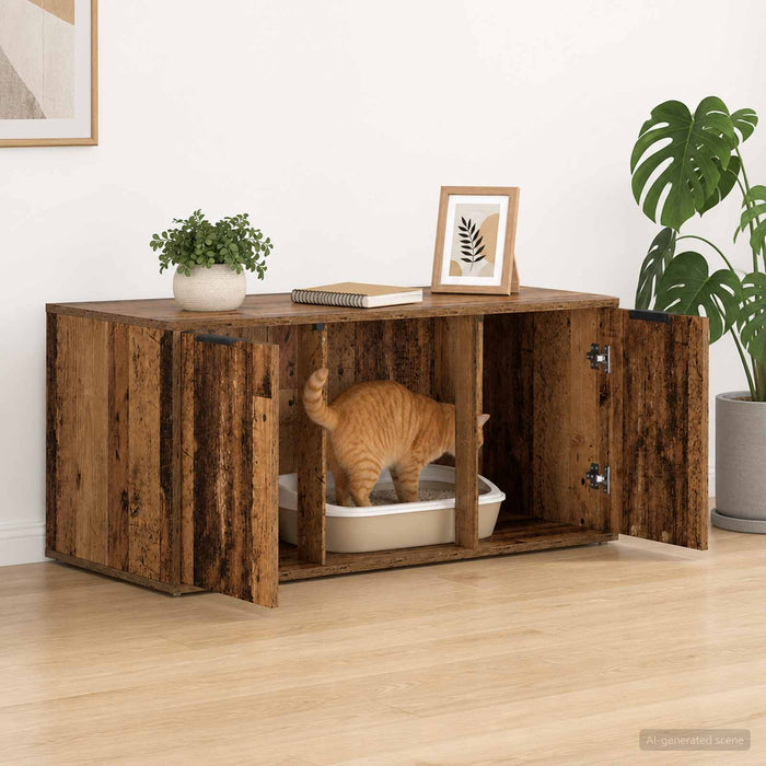 Mobilier pentru pisici Lemn vechi 100 x 49 x 45 cm WALTI