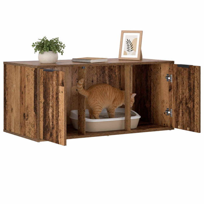 Mobilier pentru pisici Lemn vechi 100 x 49 x 45 cm WALTI