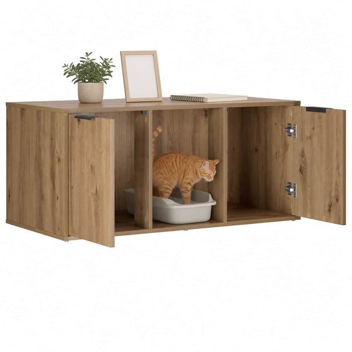 Mobilier pentru pisici Stejar Artizanal 100 x 49 x 45 cm WALTI