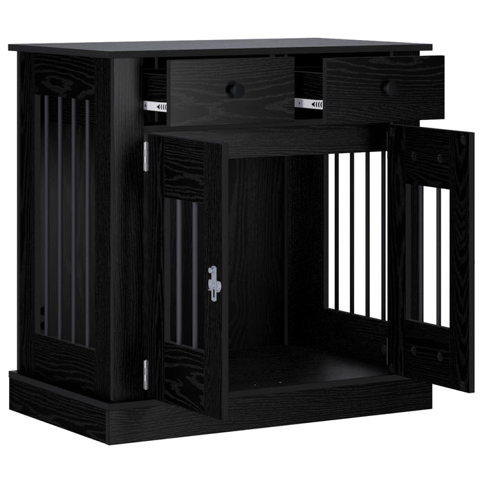 Mobilă pentru cușcă de câine Stejar Negru 80 x 47,5 x 80 cm WALTI