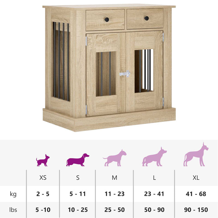 Mobilă pentru cușcă de câine Stejar Sonoma 80 x 47,5 x 80 cm WALTI