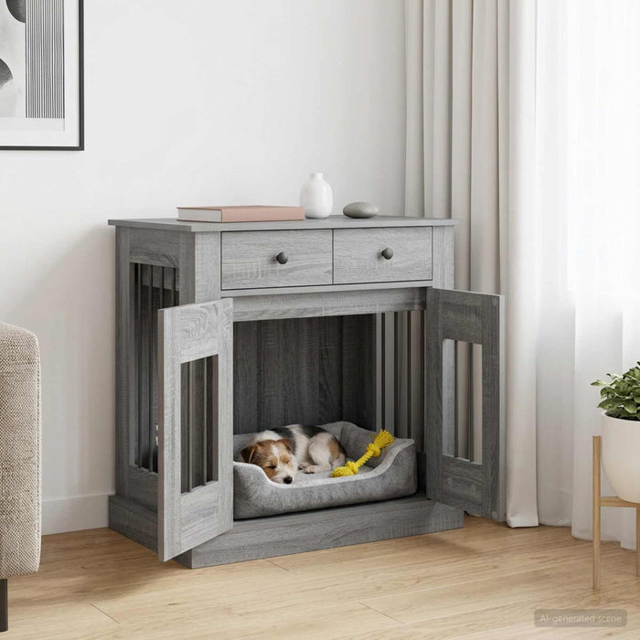 Mobilă pentru cușcă de câine Sonoma gri 80 x 47,5 x 80 cm WALTI