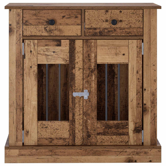 Mobilă pentru cușcă de câine Lemn vechi 80 x 47,5 x 80 cm WALTI