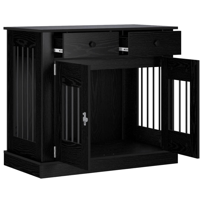 Mobilă pentru cușcă de câine Stejar Negru 90 x 47,5 x 80 cm WALTI