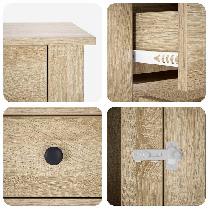 Mobilă pentru cușcă de câine Stejar Sonoma 90 x 47,5 x 80 cm WALTI