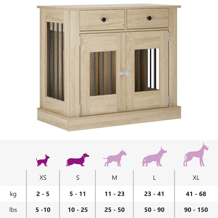 Mobilă pentru cușcă de câine Stejar Sonoma 90 x 47,5 x 80 cm WALTI