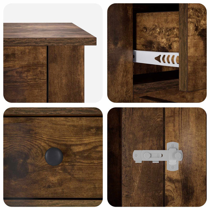 Mobilă pentru cușcă de câine Stejar fumuriu 90 x 47,5 x 80 cm WALTI
