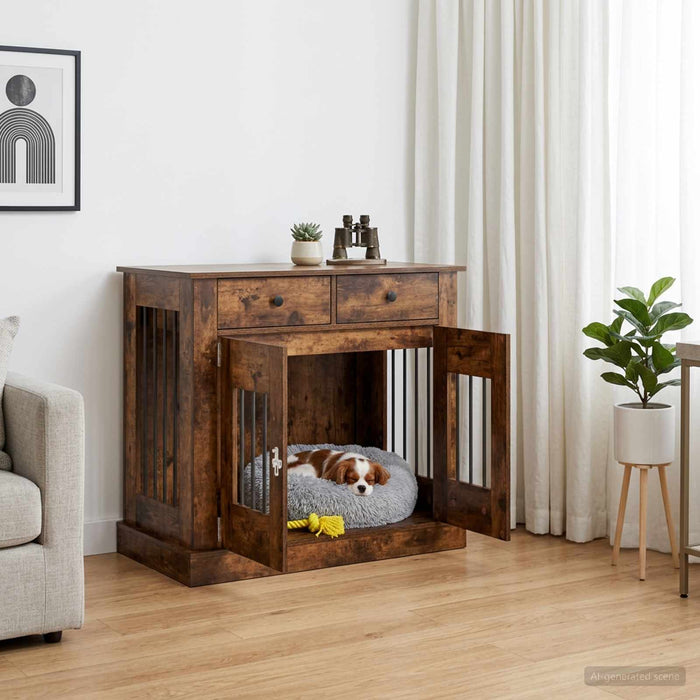 Mobilă pentru cușcă de câine Stejar fumuriu 90 x 47,5 x 80 cm WALTI