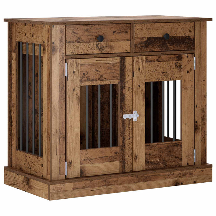 Mobilă pentru cușcă de câine Lemn vechi 90 x 47,5 x 80 cm WALTI
