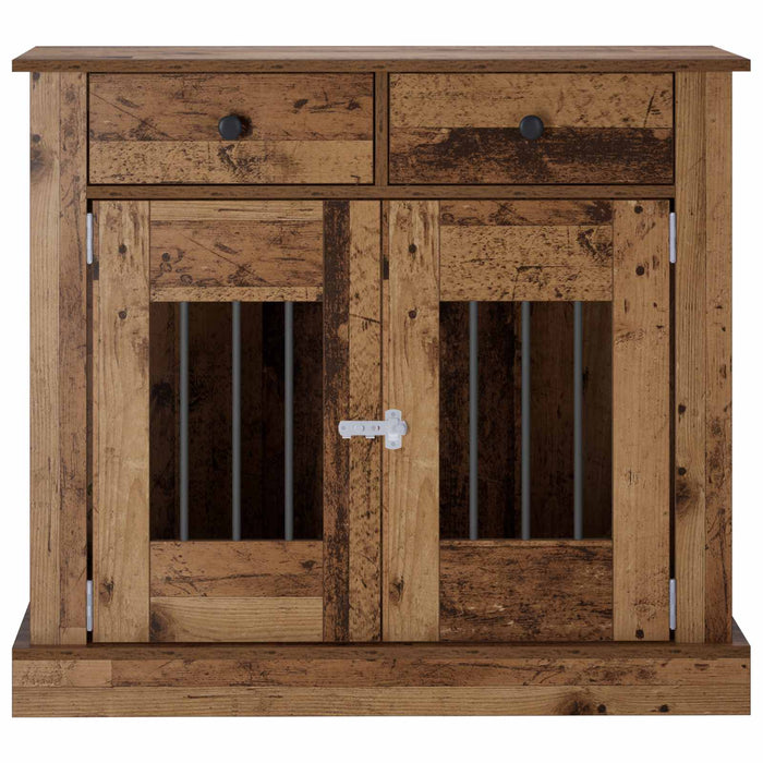 Mobilă pentru cușcă de câine Lemn vechi 90 x 47,5 x 80 cm WALTI