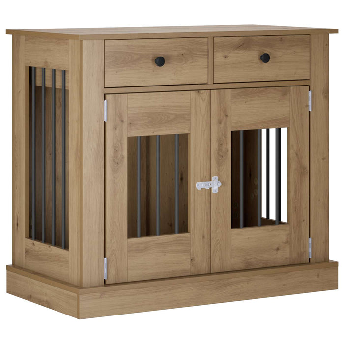 Mobilă pentru cușcă de câine Stejar Artizanal 90 x 47,5 x 80 cm WALTI