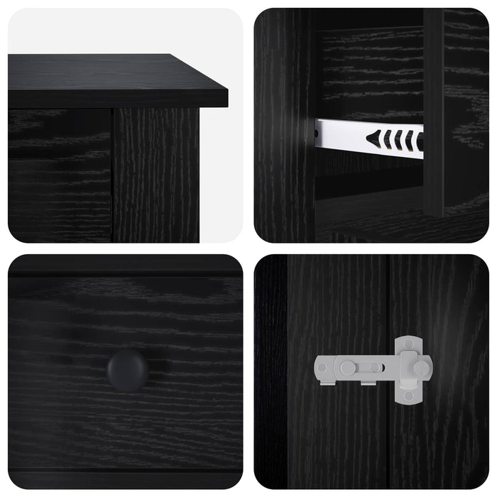 Mobilă pentru cușcă de câine Stejar Negru 50 x 47,5 x 80 cm WALTI