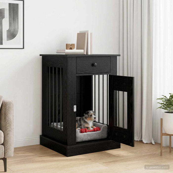 Mobilă pentru cușcă de câine Stejar Negru 50 x 47,5 x 80 cm WALTI