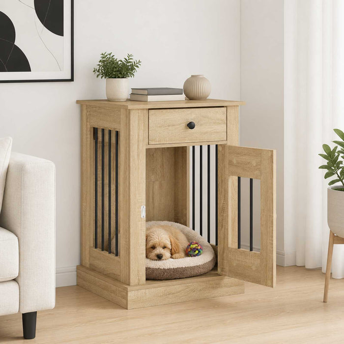 Mobilă pentru cușcă de câine Stejar Sonoma 50 x 47,5 x 80 cm WALTI