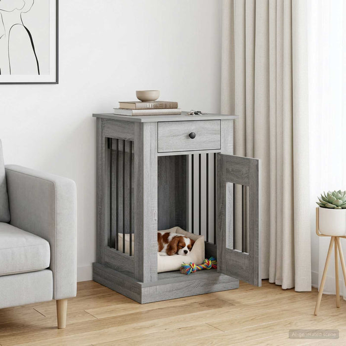 Mobilă pentru cușcă de câine Sonoma gri 50 x 47,5 x 80 cm WALTI
