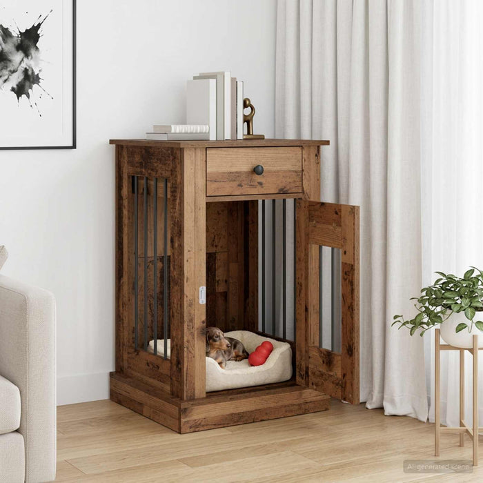 Mobilă pentru cușcă de câine Lemn vechi 50 x 47,5 x 80 cm WALTI