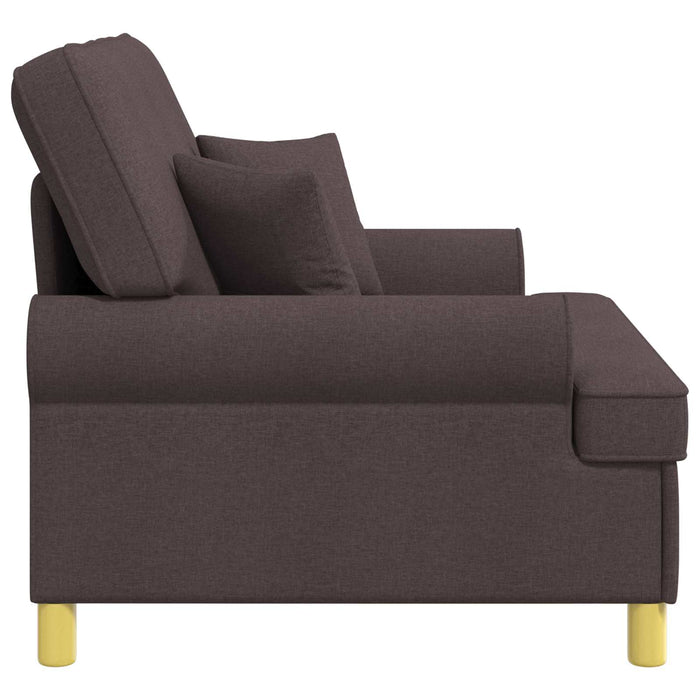 Fotoliu cu perne Maro închis Țesătură WALTI