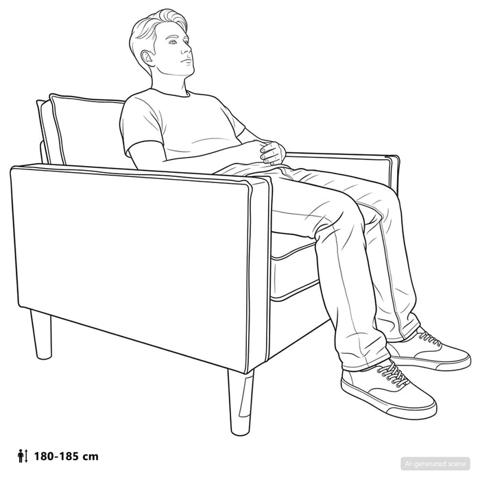 Fotoliu XL Cappuccino Piele artificială WALTI