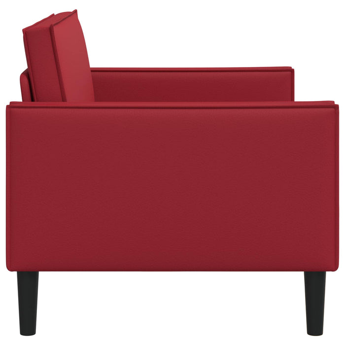 Fotoliu XXL Burgundy Piele artificială WALTI
