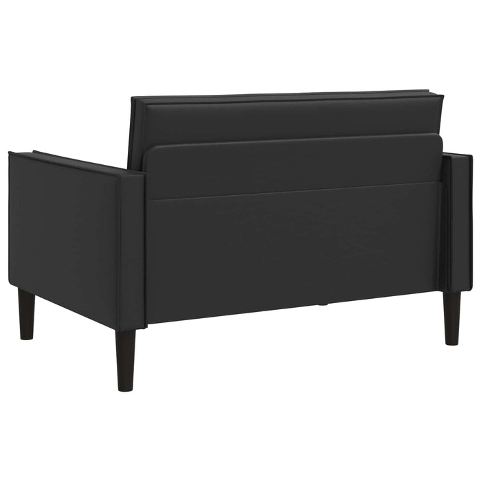 Fotoliu XXL Negru Piele artificială WALTI