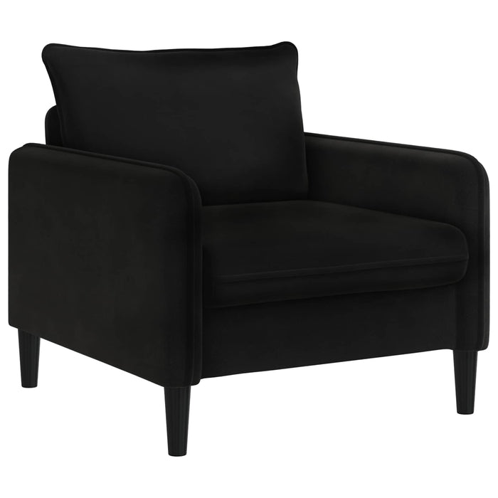 Fotoliu XL Negru Catifea WALTI