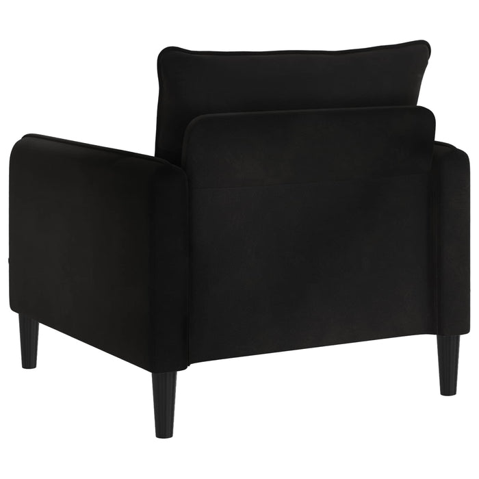 Fotoliu XL Negru Catifea WALTI
