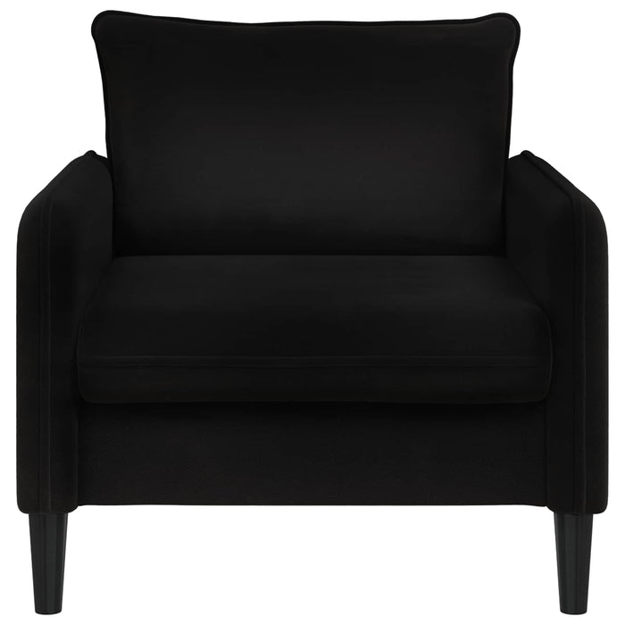 Fotoliu XL Negru Catifea WALTI