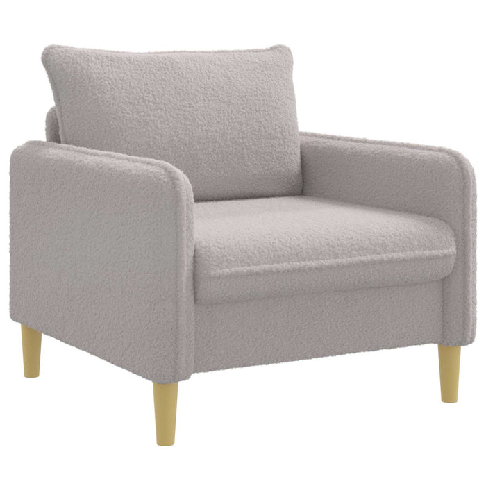 Fotoliu XL Gri deschis Bouclé WALTI