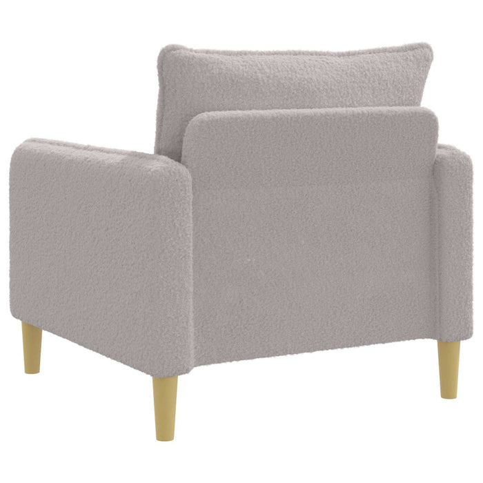 Fotoliu XL Gri deschis Bouclé WALTI