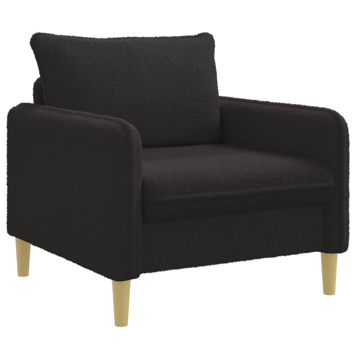 Fotoliu XL Negru Bouclé WALTI