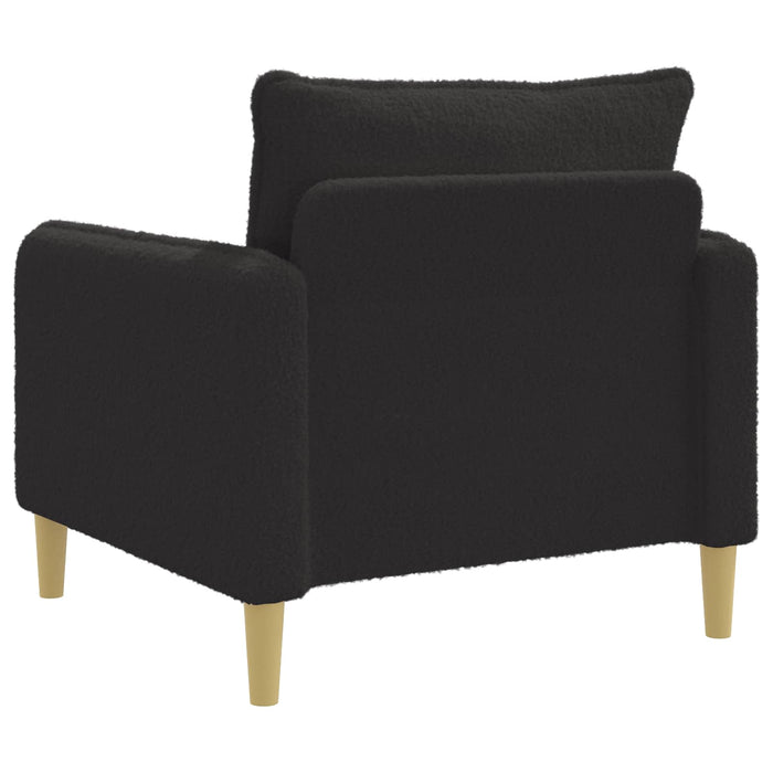 Fotoliu XL Negru Bouclé WALTI