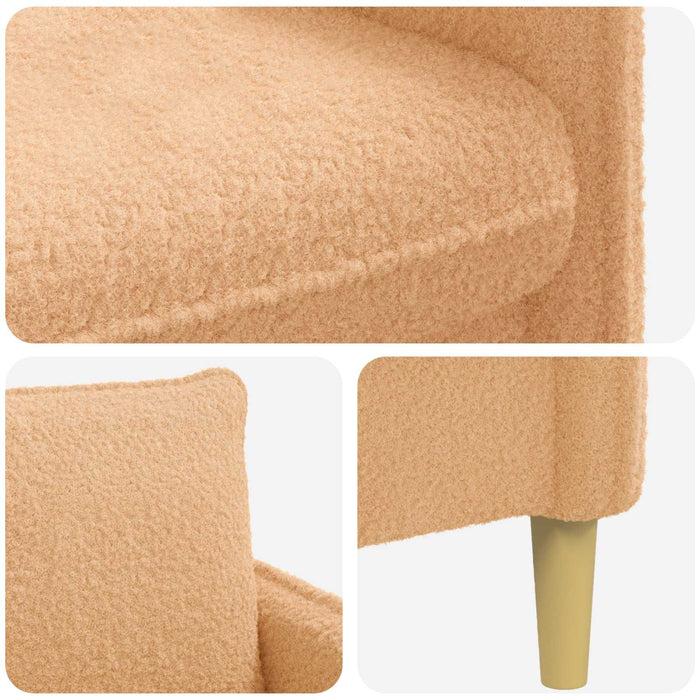 Fotoliu XL Bej Bouclé WALTI