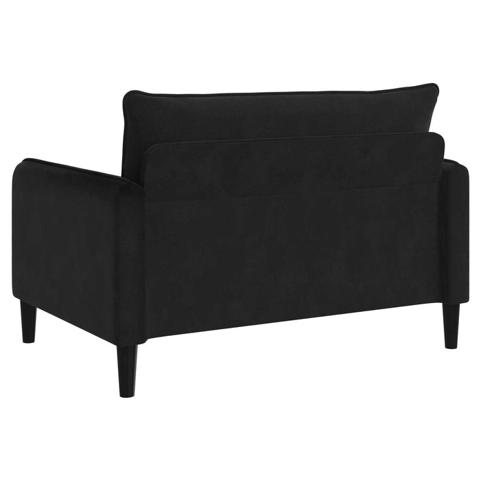 Fotoliu XXL Negru Catifea WALTI