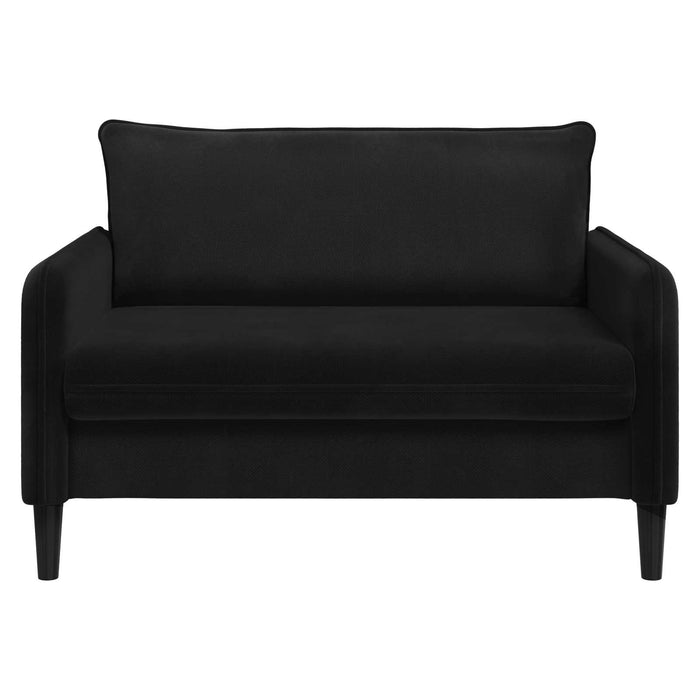 Fotoliu XXL Negru Catifea WALTI