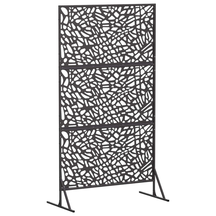 Ecran de intimitate 100 x 50 x 180 cm Oțel Negru WALTI