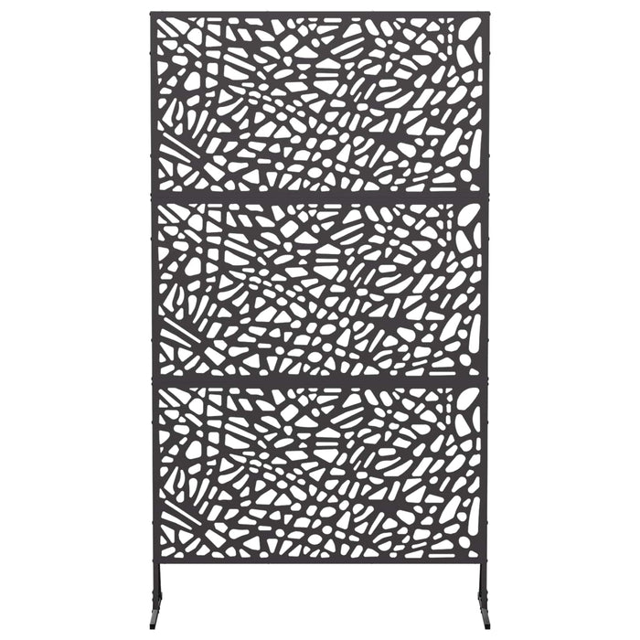 Ecran de intimitate 100 x 50 x 180 cm Oțel Negru WALTI