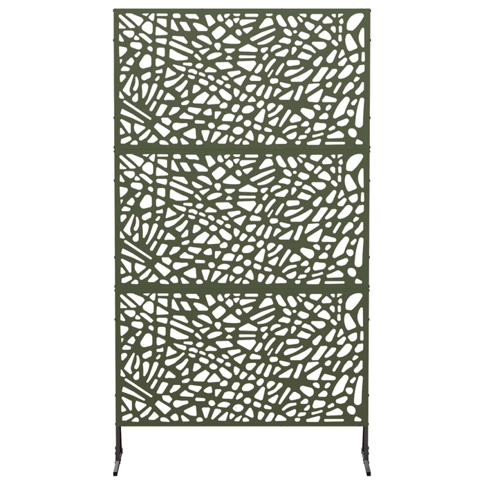 Ecran de intimitate 100 x 50 x 180 cm Oțel Verde măsliniu - WALTI WALTI