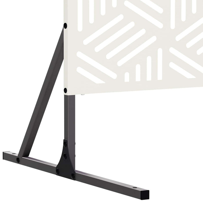 Ecran de intimitate 100 x 50 x 180 cm Oțel Alb - WALTI WALTI