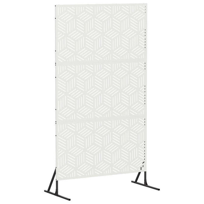 Ecran de intimitate 100 x 50 x 180 cm Oțel Alb - WALTI WALTI
