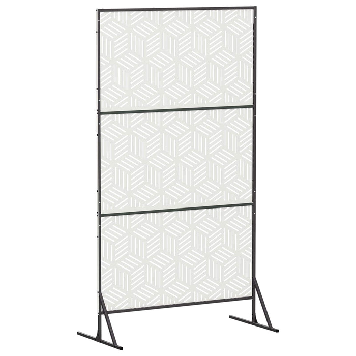 Ecran de intimitate 100 x 50 x 180 cm Oțel Alb - WALTI WALTI
