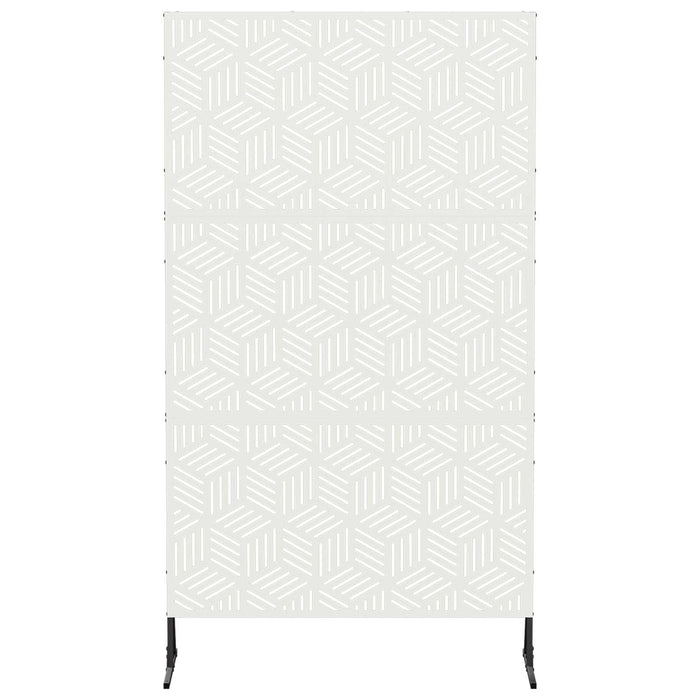 Ecran de intimitate 100 x 50 x 180 cm Oțel Alb - WALTI WALTI