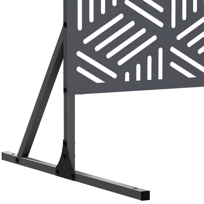 Ecran de intimitate 100 x 50 x 180 cm Oțel Antracit WALTI