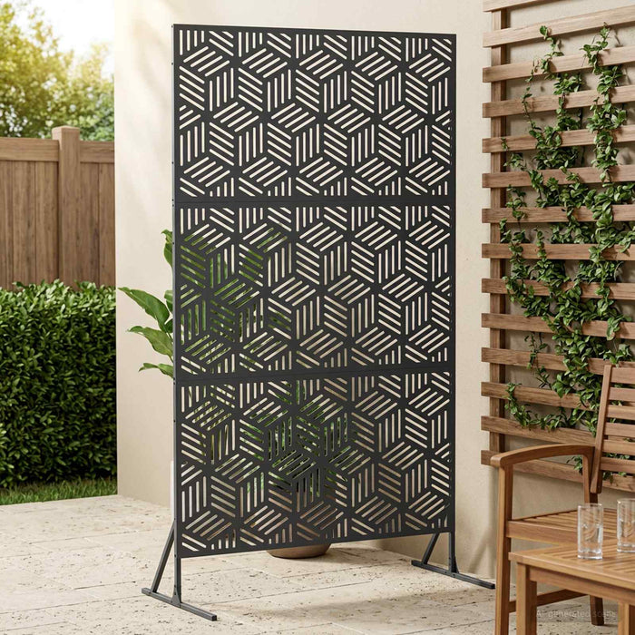 Ecran de intimitate 100 x 50 x 180 cm Oțel Antracit WALTI