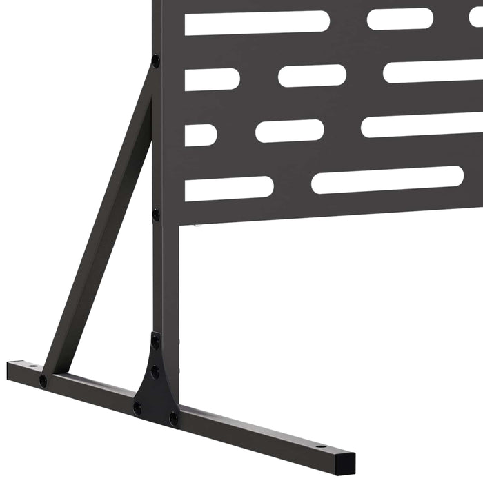 Ecran de intimitate 100 x 50 x 180 cm Oțel Negru WALTI