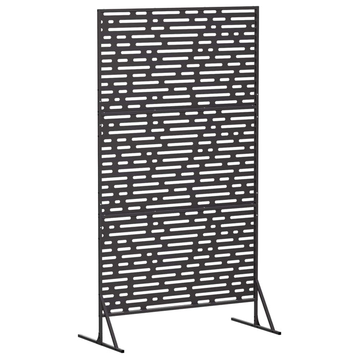 Ecran de intimitate 100 x 50 x 180 cm Oțel Negru WALTI