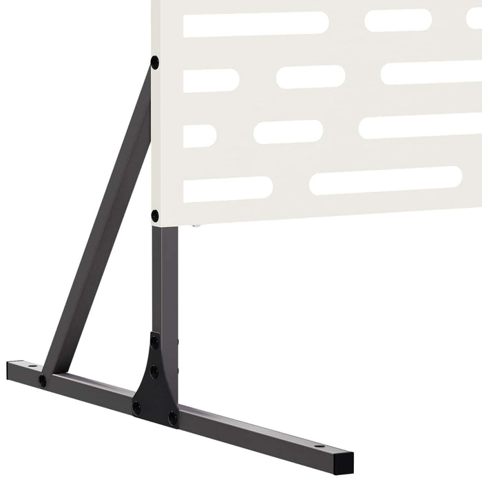 Ecran de intimitate 100 x 50 x 180 cm Oțel Alb WALTI