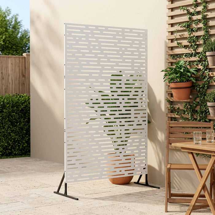 Ecran de intimitate 100 x 50 x 180 cm Oțel Alb WALTI